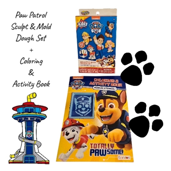 Nickelodeon Other - Paw Patrol Sculpt & Mold Dough Set with Activity Book